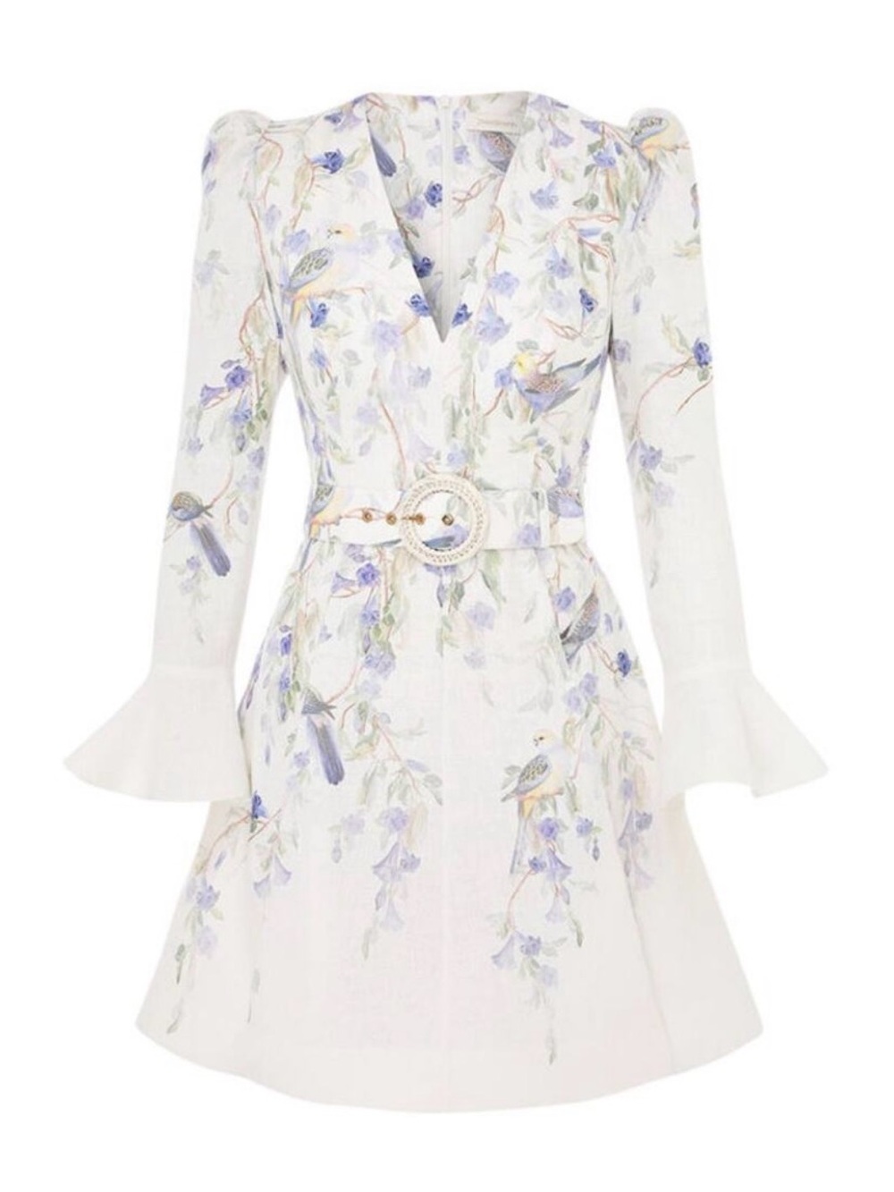 *Like New* Zimmermann Luna belted linen mini dress
